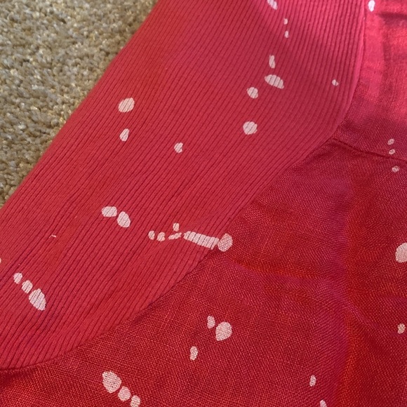 Linen Made in Italy Shift w Pockets Dress Pink & White Size SMALL - Picture 6 of 9